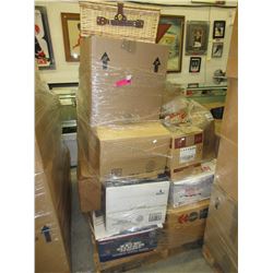 Skid of storage locker goods