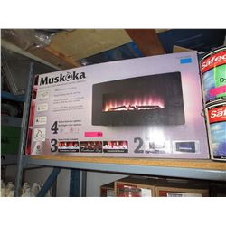 Muskoka wall mount electric fireplace