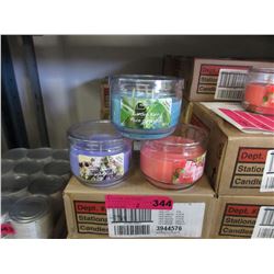 2 Cases of 10 oz. candles in glass containers