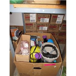 Box of new and used household goods