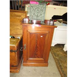 Victorian - Mahogany chimney cupboard
