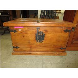 Solid pine chest