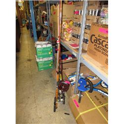 3 Used fishing rods & reels