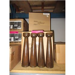 10 Cases of wood tea light holders