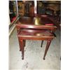 Image 1 : Vintage 2 piece wood nesting table set