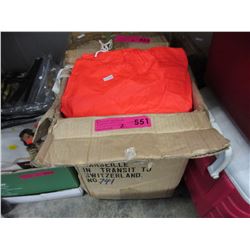2 Cases of new rubberized rain ponchos