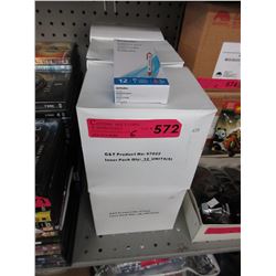 6 Cases of retractable red ball point pens
