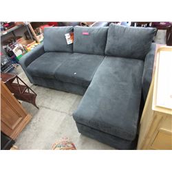 New - Microfiber sofa with chaise end