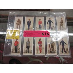 10 x 1939 John Player & Sons cigarette cards