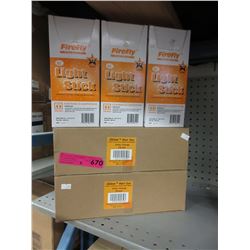 Cases of Orange iGlow hair gel & light sticks