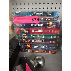 8 Smallville boxed DVD & Blu-ray sets