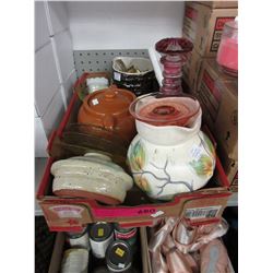 Box of decorative household objects