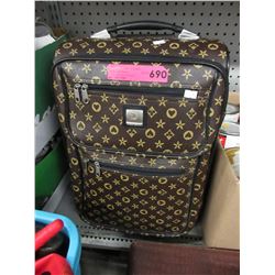 Used rolling tote & contents