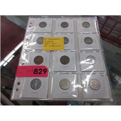 12 Canadian Nickels