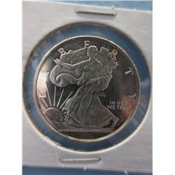 .999 Fine Silver "Walking Liberty" 1/2 oz. round