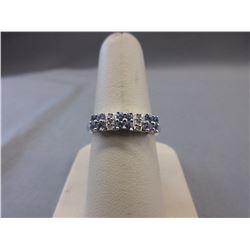 Tanzanite & Diamond Cluster Ring