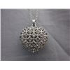 Image 1 : 3 Dimensional Amethyst Heart Necklace