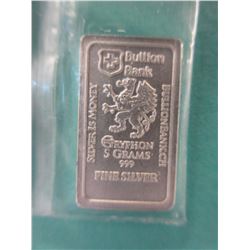 2 x .999 Silver Gryphon Swiss Mint bars
