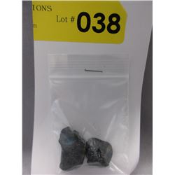 2 Genuine Meteorites - 65 CTW