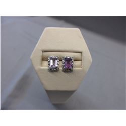 New Emerald-Cut Amethyst Earrings