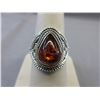 Image 1 : Custom made .925 Silver Baltic Amber ring