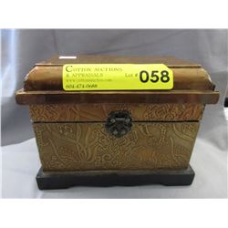Antique copper box filled with Estate jewelry