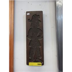 Large - Antique Springerle hand carved cookie mold