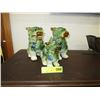 Image 1 : 3 Glazed ceramic Foo dogs