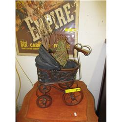 Decorative carriage & twig rooster