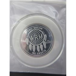 Silver Art Round -1/2 Troy oz. of .999 Silver