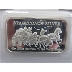 Stagecoach motif Silver Bar
