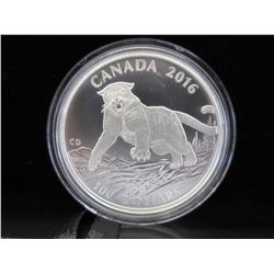 2016 Canada Silver $100 Cougar Coin