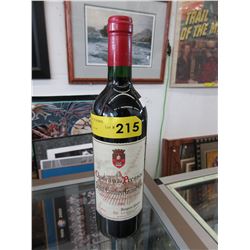 1986 Collectible bottle of French Bordeaux wine