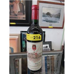 1985 Collectible bottle of French Bordeaux wine
