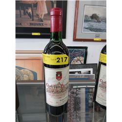 1986 Collectible bottle of French Bordeaux wine