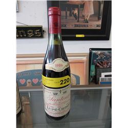 1986 Collectible French red wine