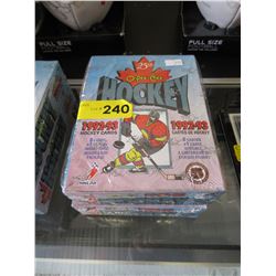 2 Sealed packages of 1992/93 O-Pee-Chee cards