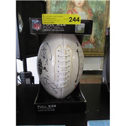 Triple signed football - full size