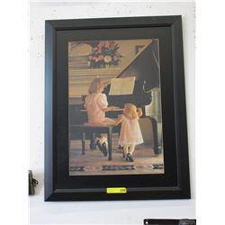 Framed Greg Olson print on board