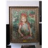 Image 1 : Framed fabric picture