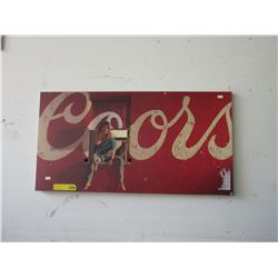 Coors electric wall sign