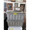 Image 1 : 12 Used plastic totes with lids & contents