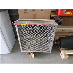 Industrial fan in a rolling steel box