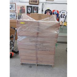 Skid of 50 cases of popsicle sticks
