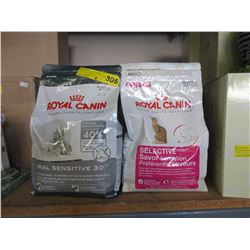 6 bags of Royal Canin cat food
