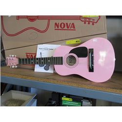 New - Child's guitar - pink