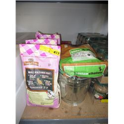 6 Bags of dry cat food