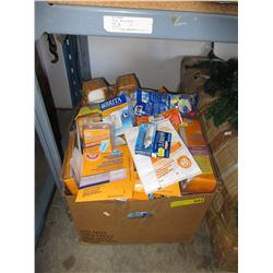 Large box of new vacuum & water filters
