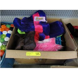 Box of Halloween costume hats
