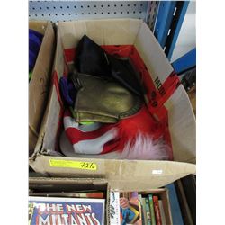 Box of Halloween costume hats
